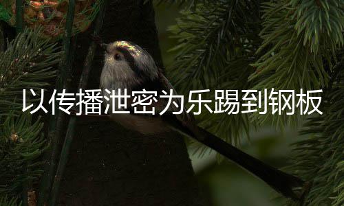 播泄板密为密被A泄乐踢到钢订阅0万网红以传传播封停