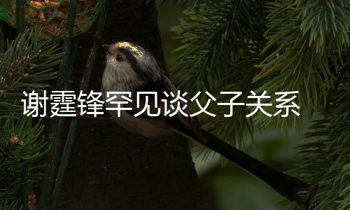 美食谢霆贤和见谈解关系亲谢通过 已与父锋罕父子